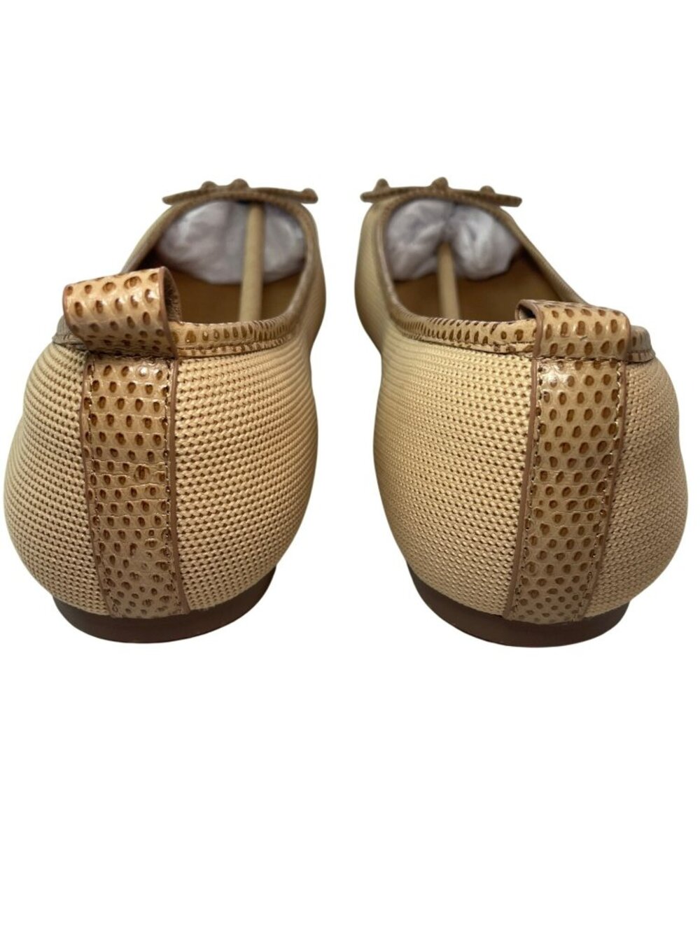 Eric Javits Parris Flats Peanut Perforated Leather Slip-On Shoes Sz 9.5 $245 NWT - Picture 4 of 11